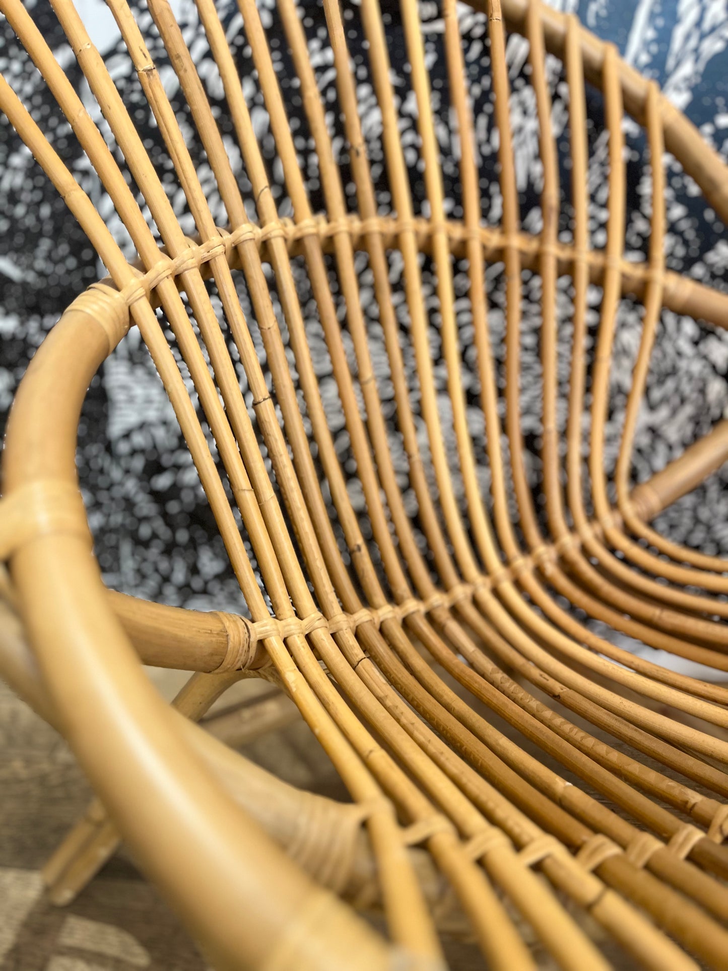 FAUTEUIL COQUILLE ROTIN