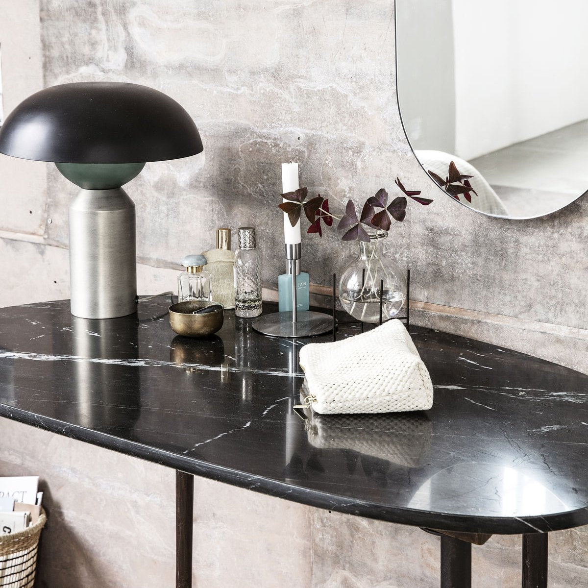 BUREAU MARBRE NOIR