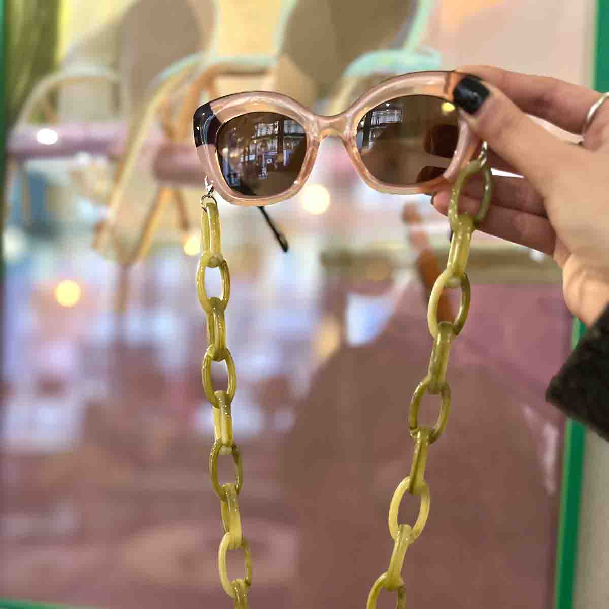 Chaine De Lunettes Dorée - Cordon De Mode Pour Montures - Alliage - Sans Marque