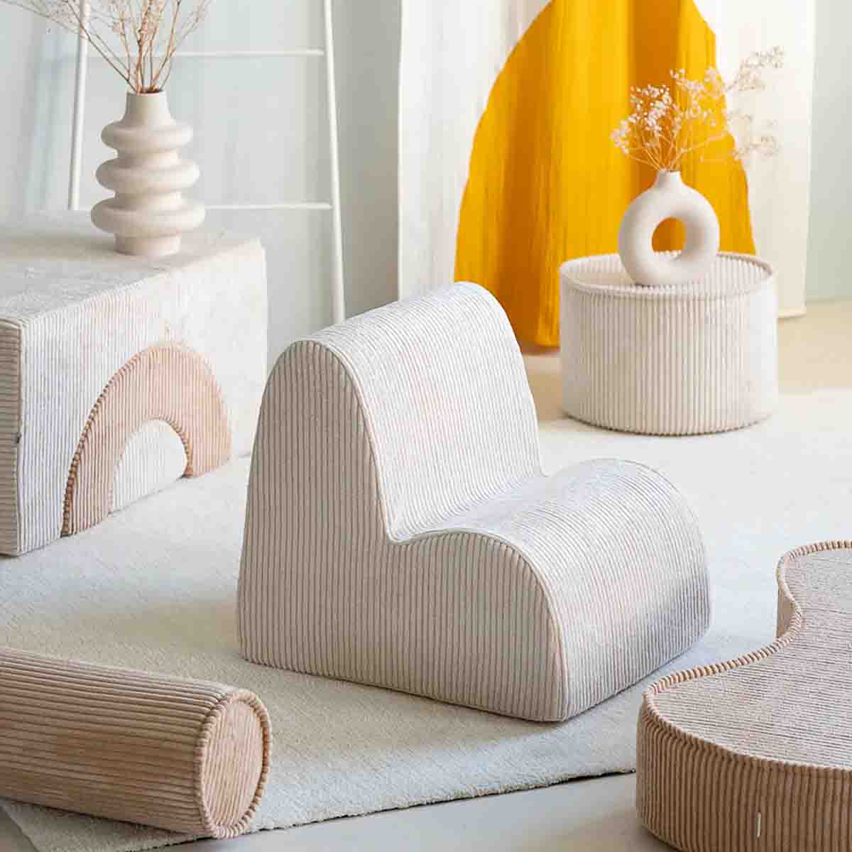 CHAISE NUAGE - VELOURS CÔTELÉ