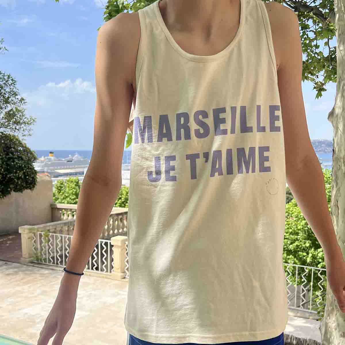 DÉBARDEUR  MARSEILLE JE T'AIME - NATUREL