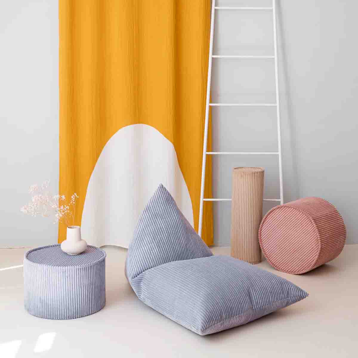 FAUTEUIL LOUNGE - VELOURS CÔTELÉ