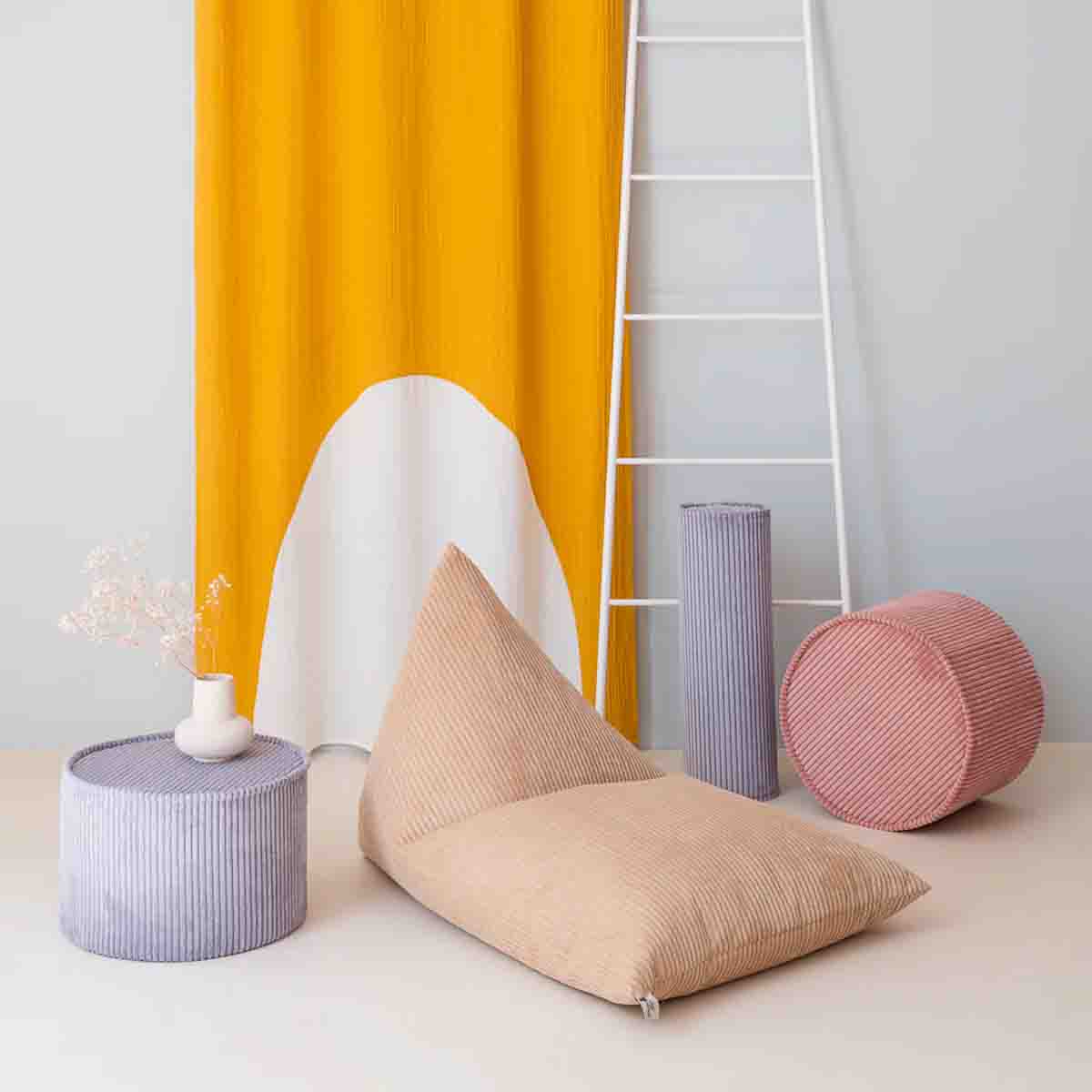 FAUTEUIL LOUNGE - VELOURS CÔTELÉ