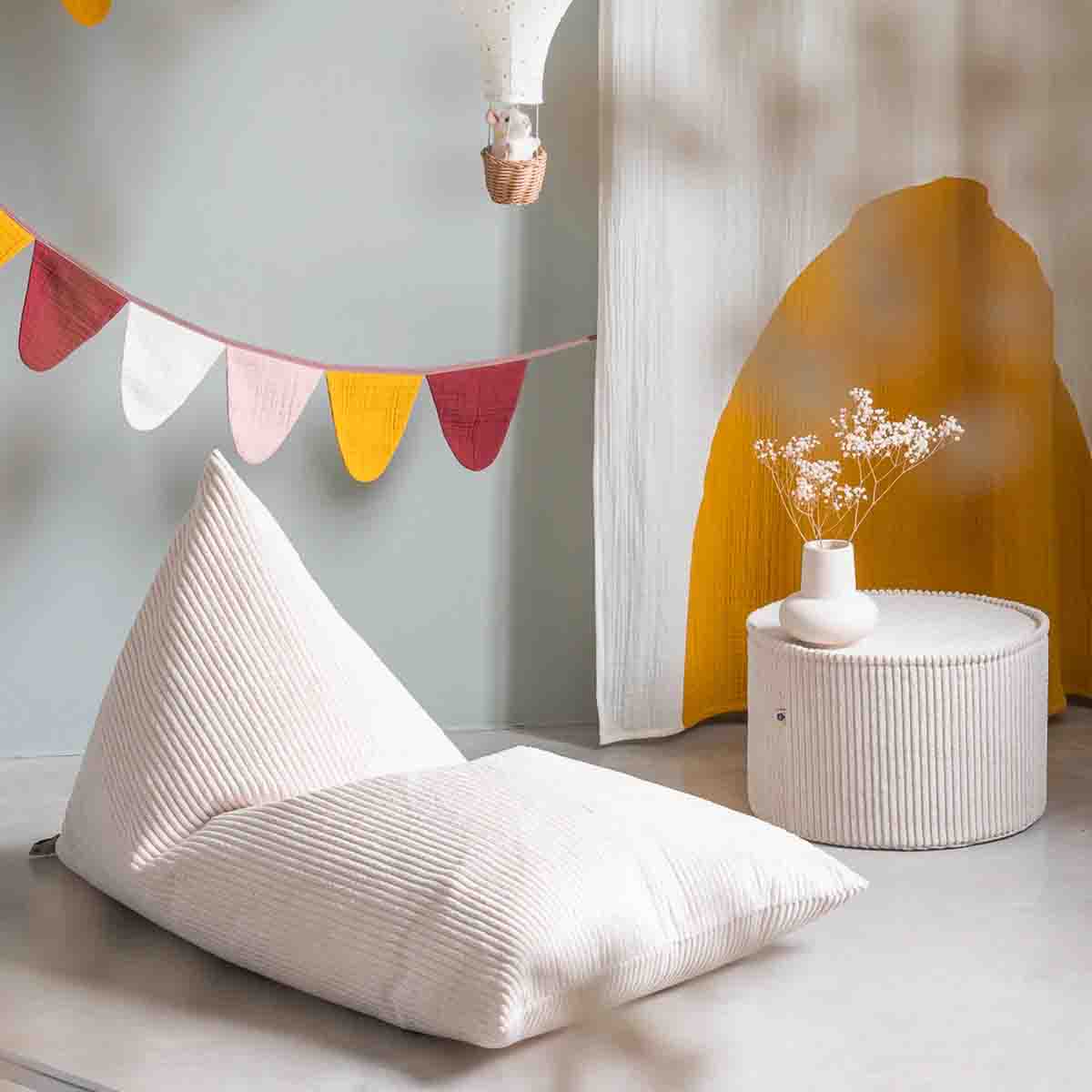 FAUTEUIL LOUNGE - VELOURS CÔTELÉ