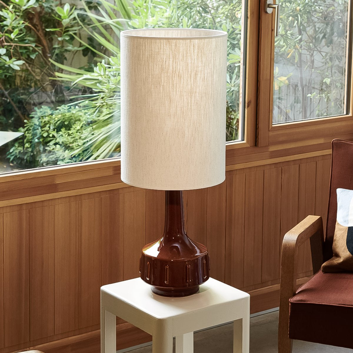 LAMPE À POSER JIMMY - BRUN