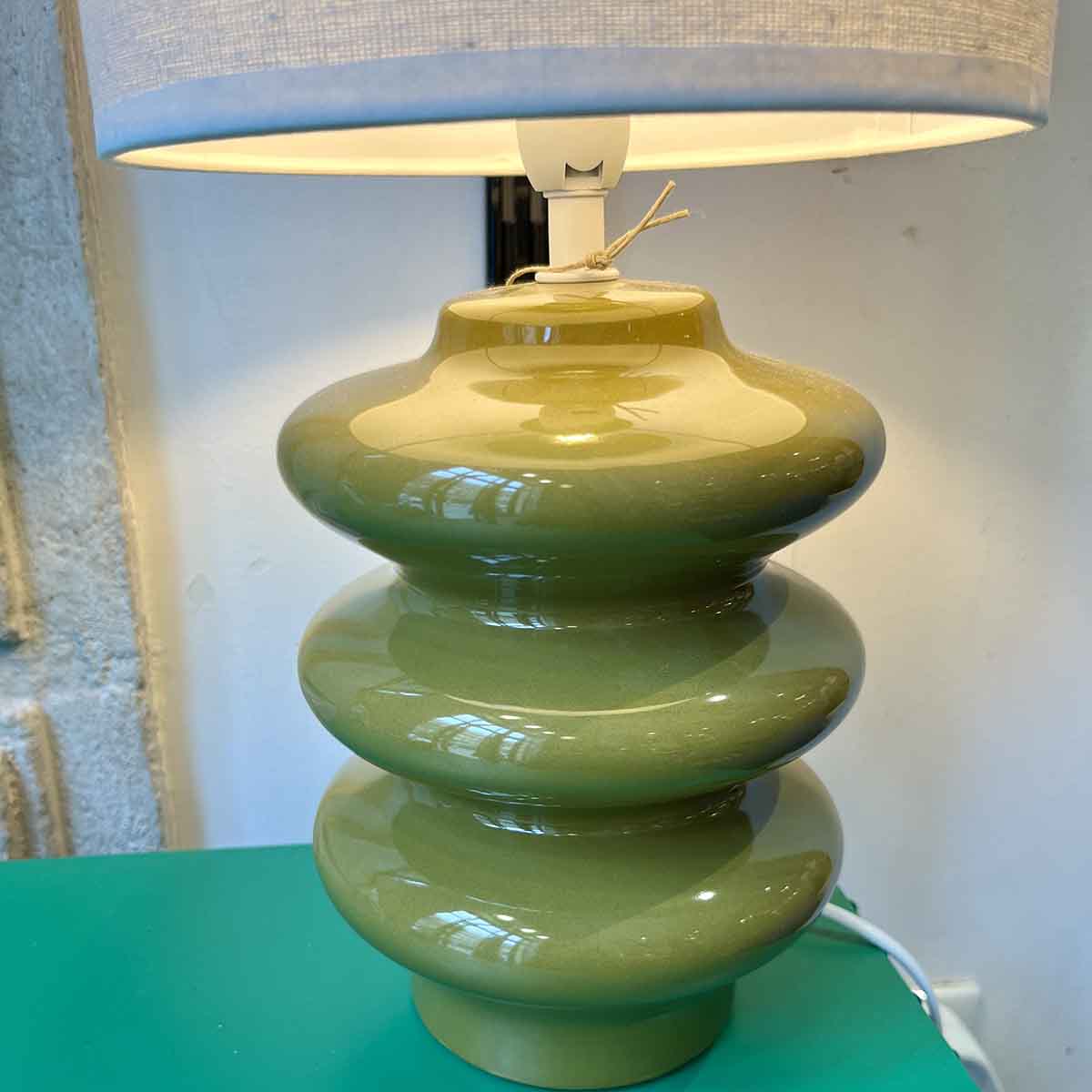 LAMPE À POSER VERTE