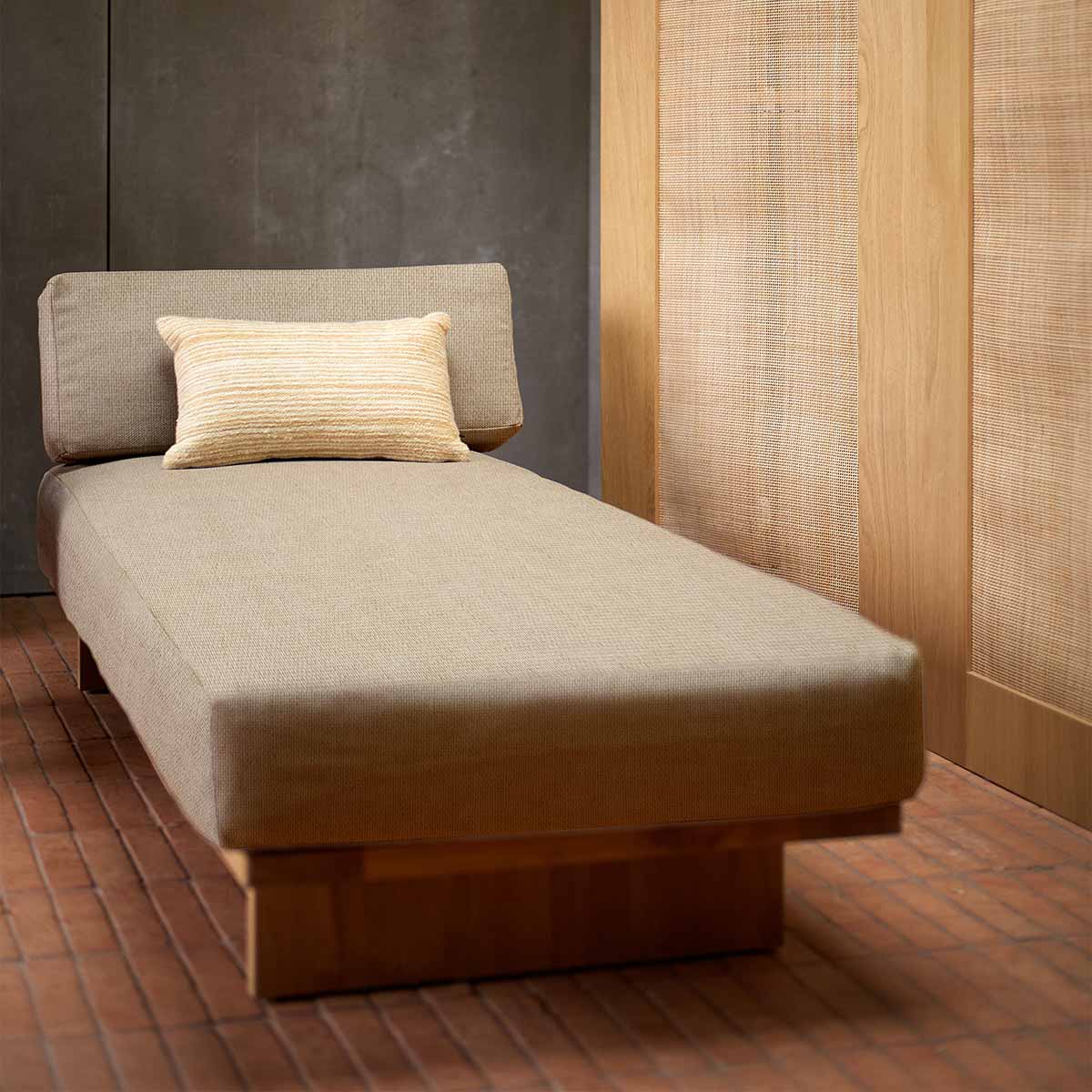 MERIDIENNE D'EXTÉRIEUR TISSU BEIGE