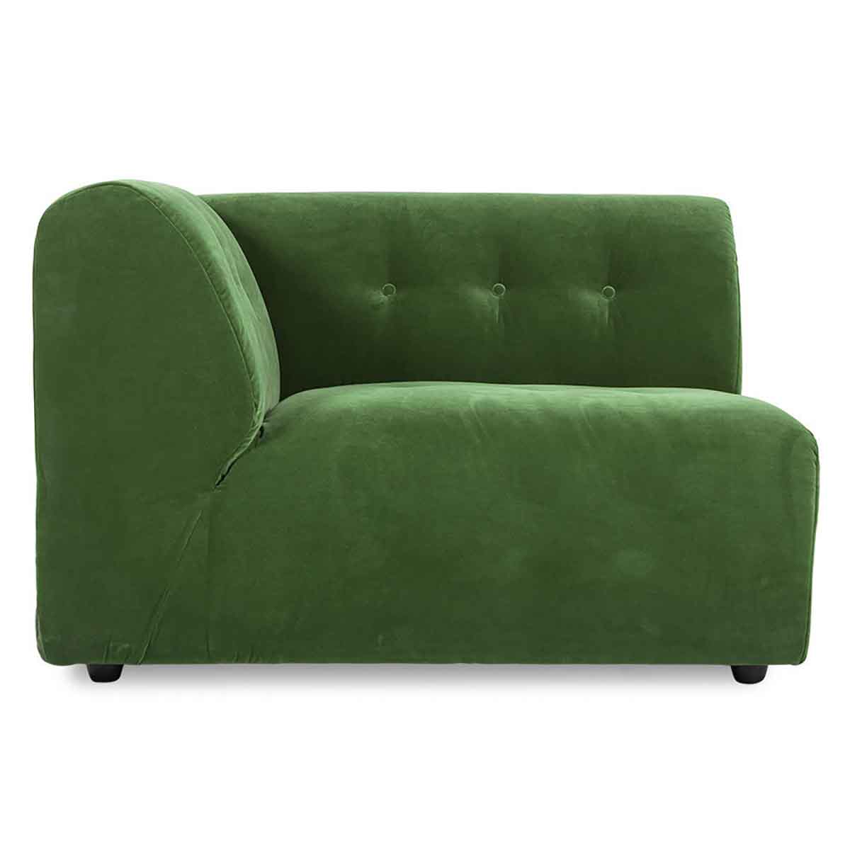 CANAPÉ VELOURS VINT VERT