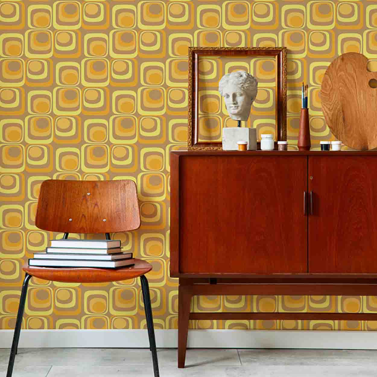 PAPIER PEINT DIABOLO CITRON