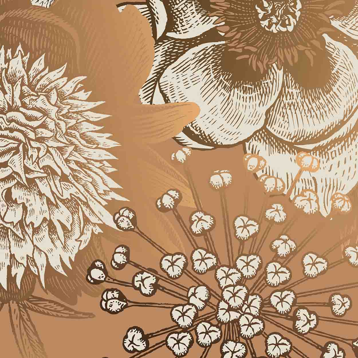 PAPIER PEINT MADELEINE CARAMEL