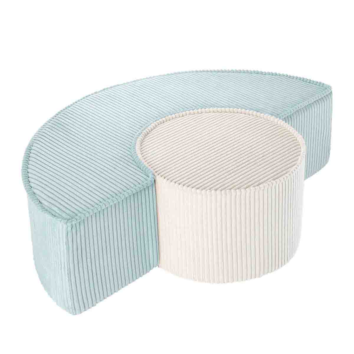 POUF MODULABLE - VELOURS CÔTELÉ