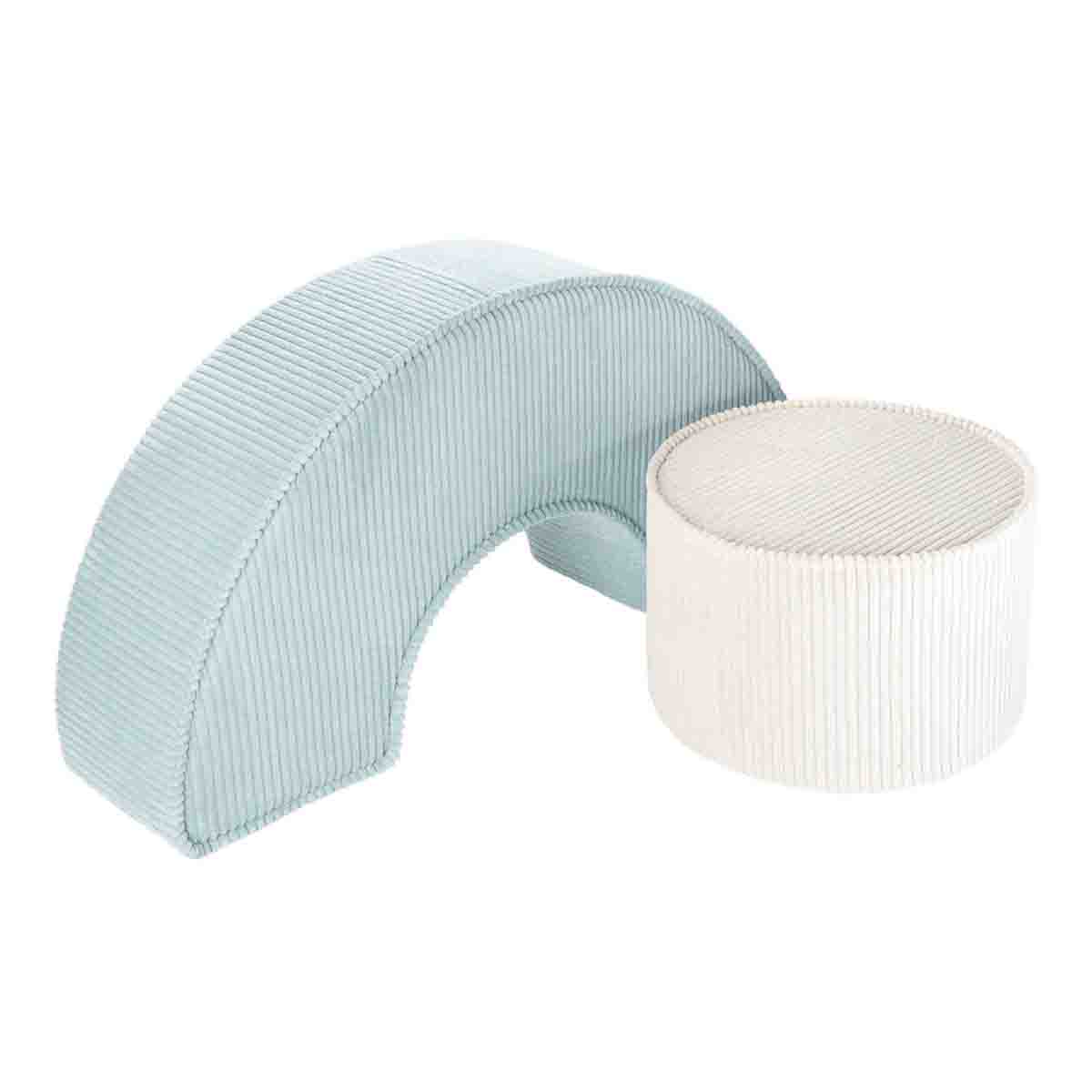 POUF MODULABLE - VELOURS CÔTELÉ
