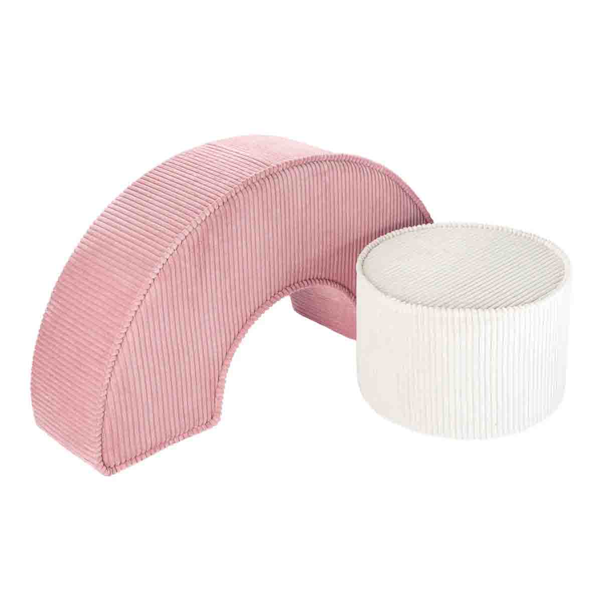 POUF MODULABLE - VELOURS CÔTELÉ