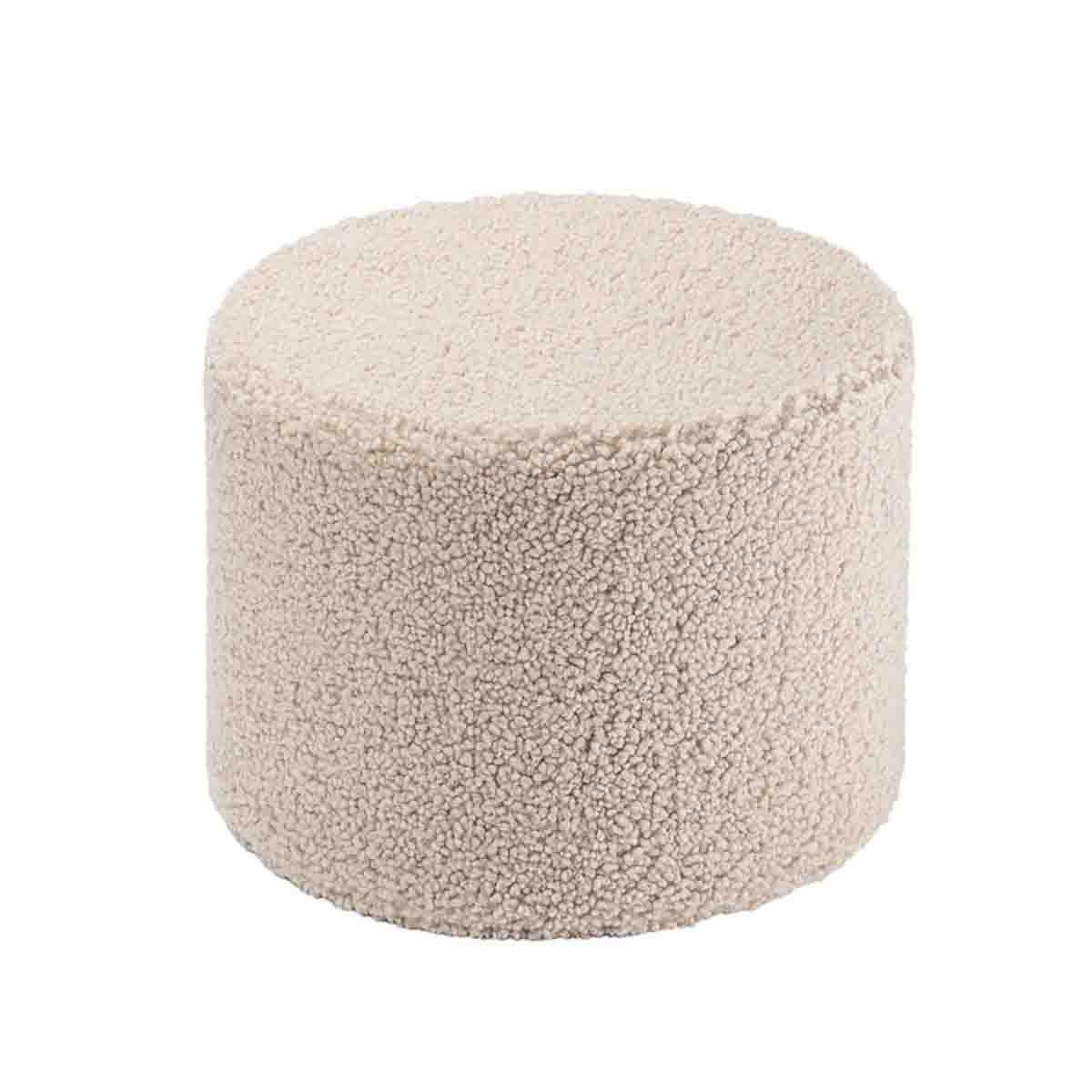 PETIT POUF ROND - BOUCLETTE