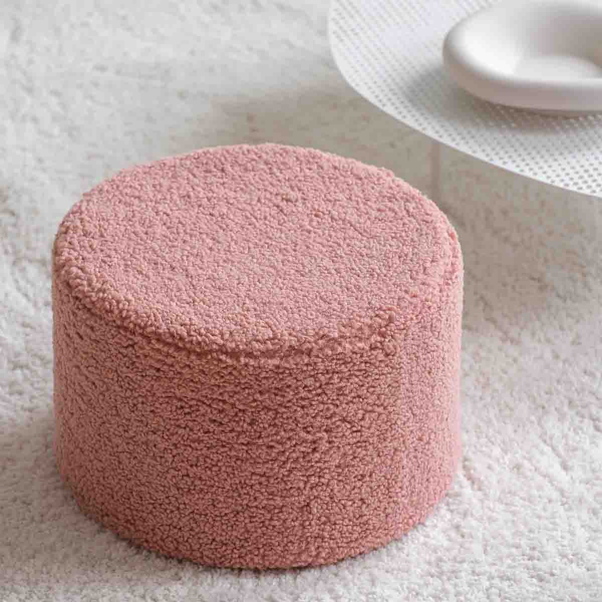PETIT POUF ROND - BOUCLETTE