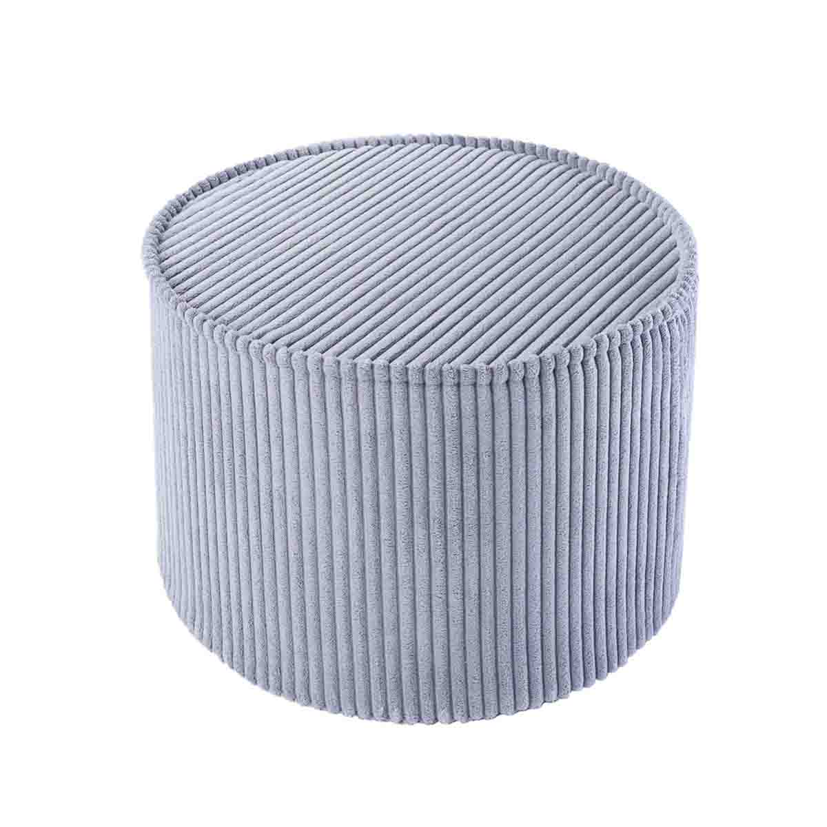 PETIT POUF ROND - VELOURS CÔTELÉ