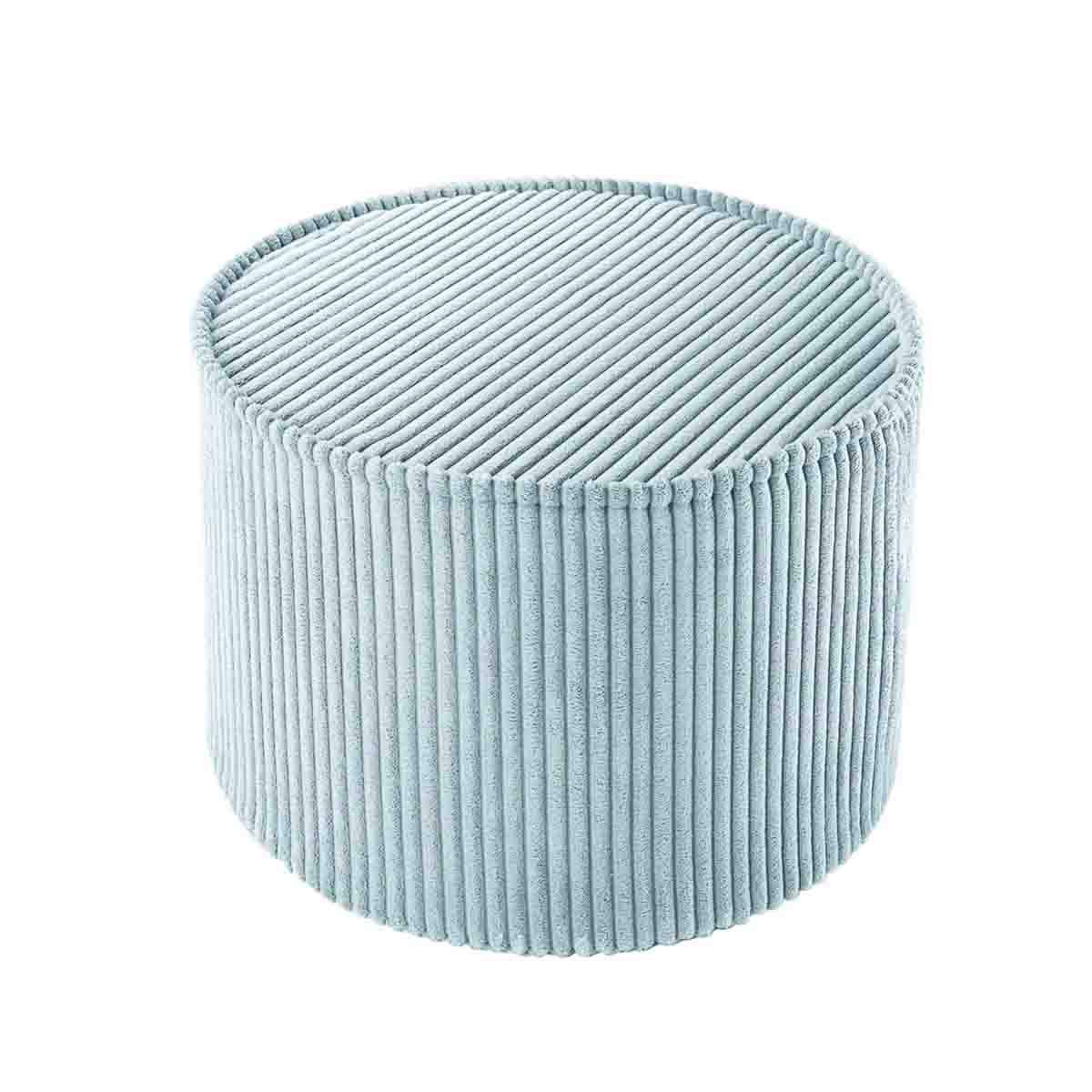 PETIT POUF ROND - VELOURS CÔTELÉ