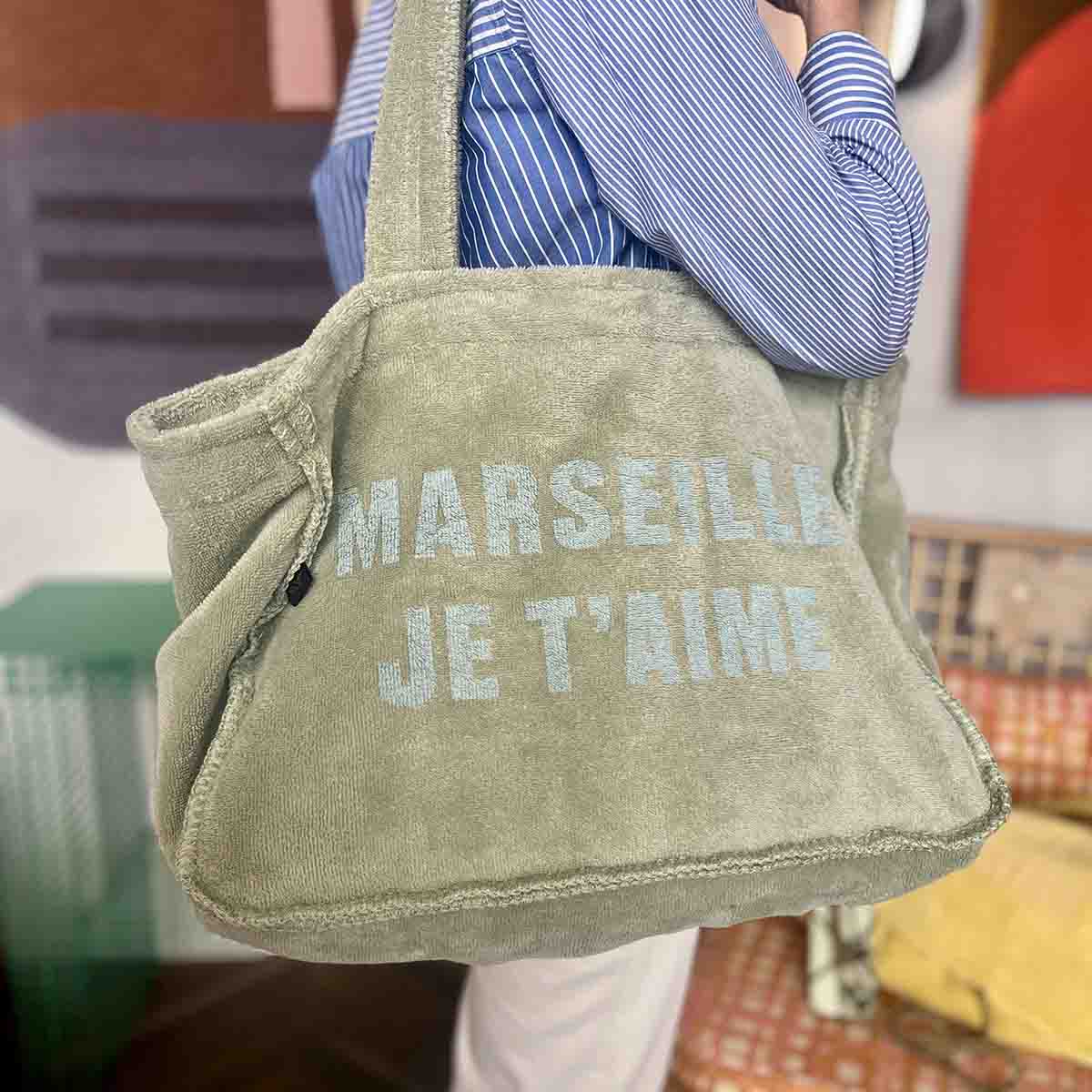 CABAS ÉPONGE MARSEILLE JE T'AIME - AMANDE
