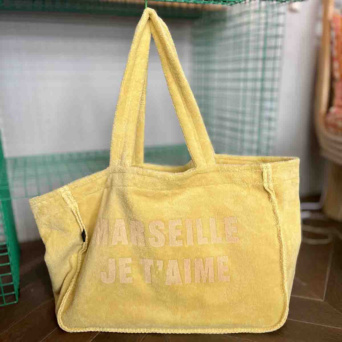 CABAS ÉPONGE MARSEILLE JE T'AIME - PAILLE