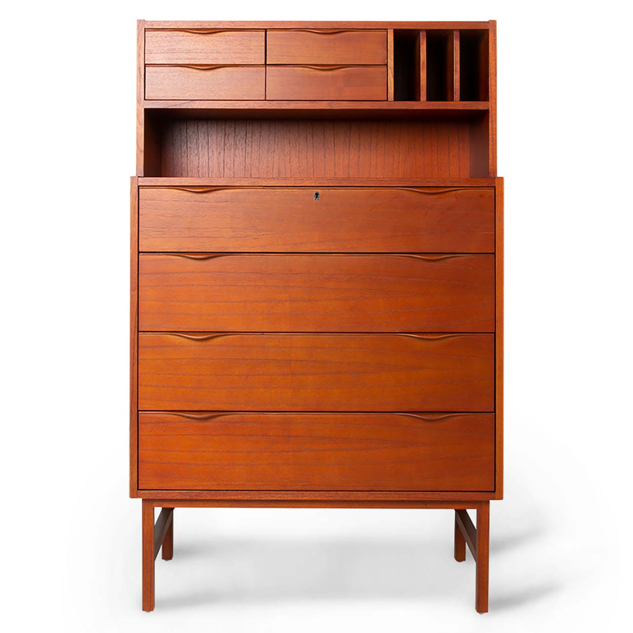 SECRÉTAIRE EN BOIS TEINTÉ