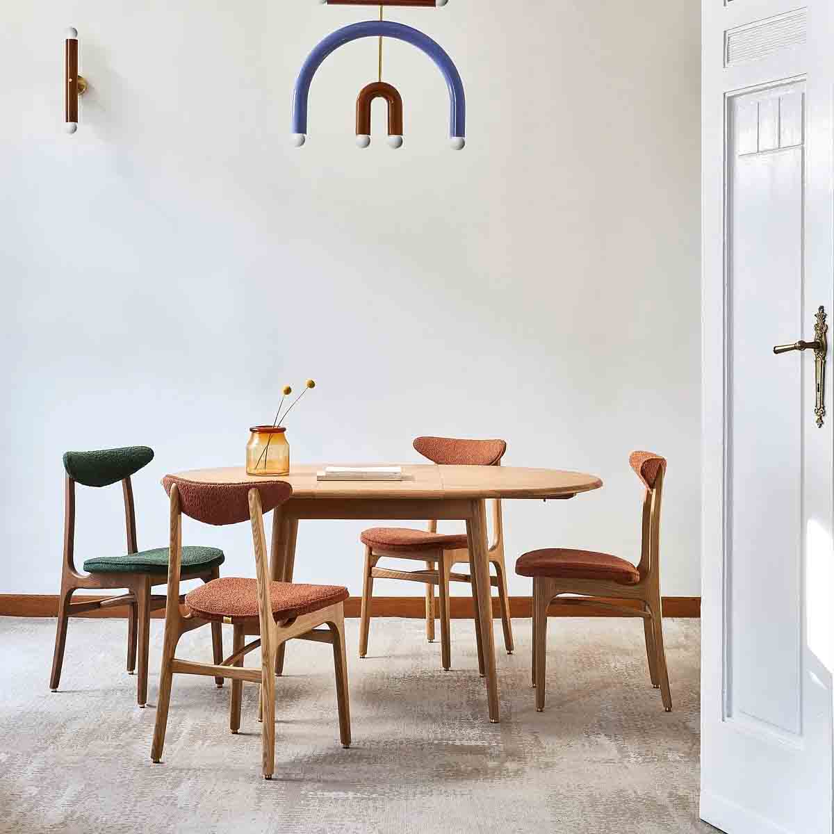 TABLE À MANGER RONDE EXTENSIBLE