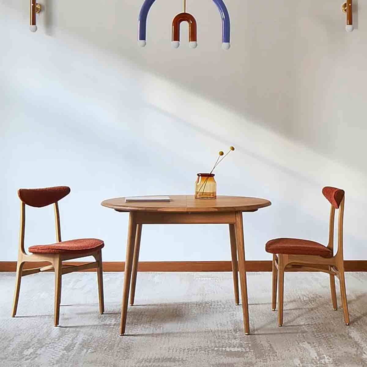 TABLE À MANGER RONDE EXTENSIBLE
