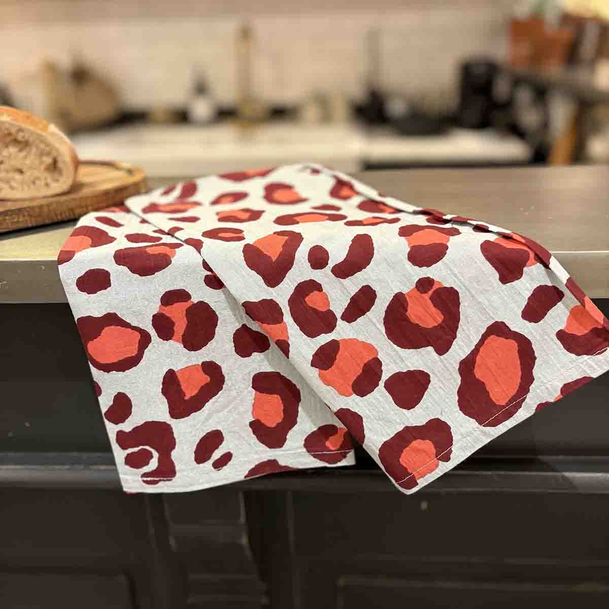 Torchons De Cuisine Xigua Lot De 6 - Motif Léopard, Taille 45x71 Cm, Absorbants Et Doux - Pour Nettoyage Et Décoration