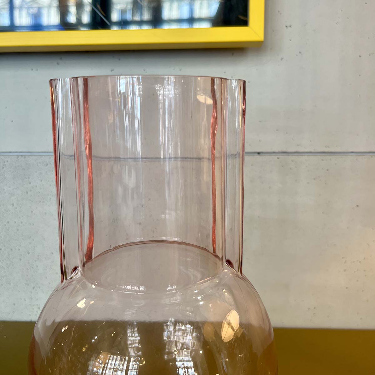 VASE ROSE TRANSPARENT