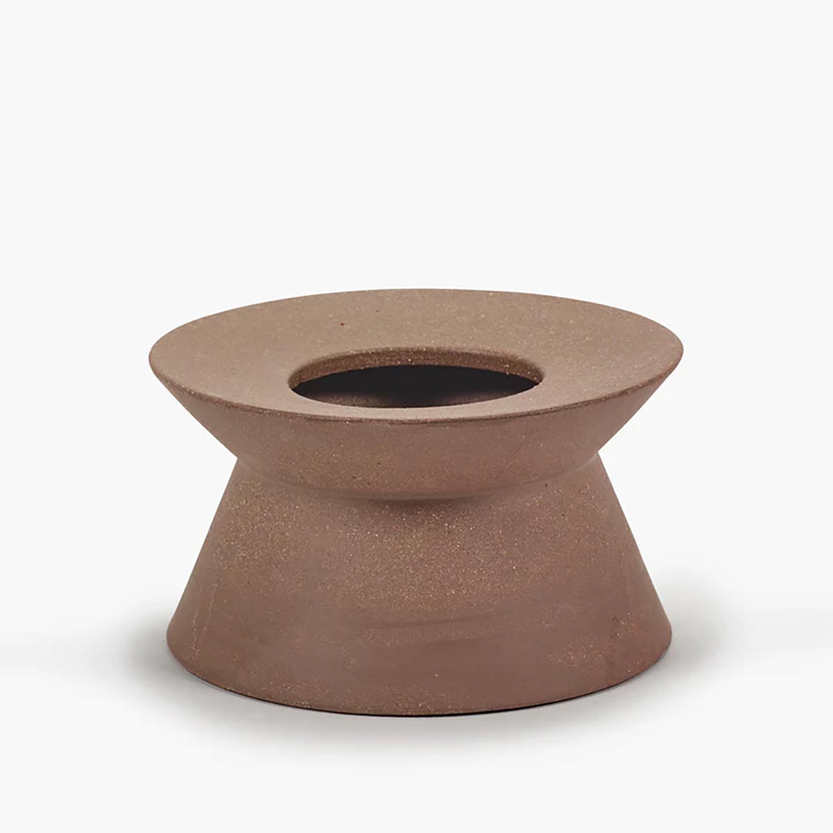 VASE BROWN BAS