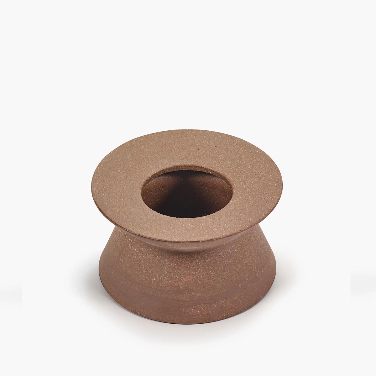 VASE BROWN BAS