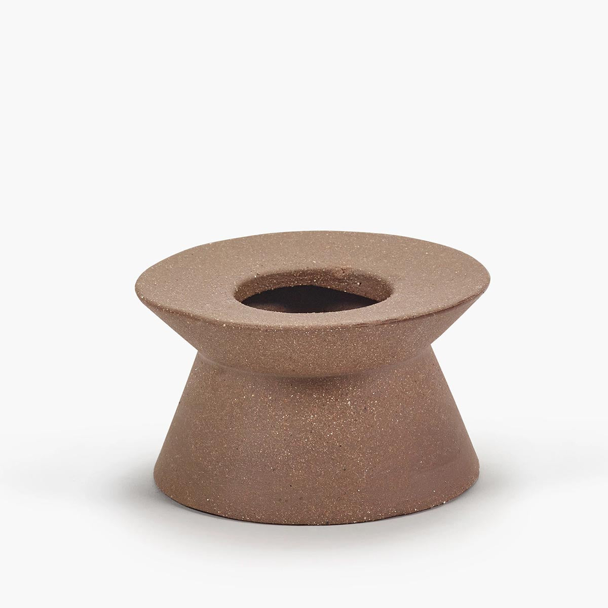 VASE BROWN BAS