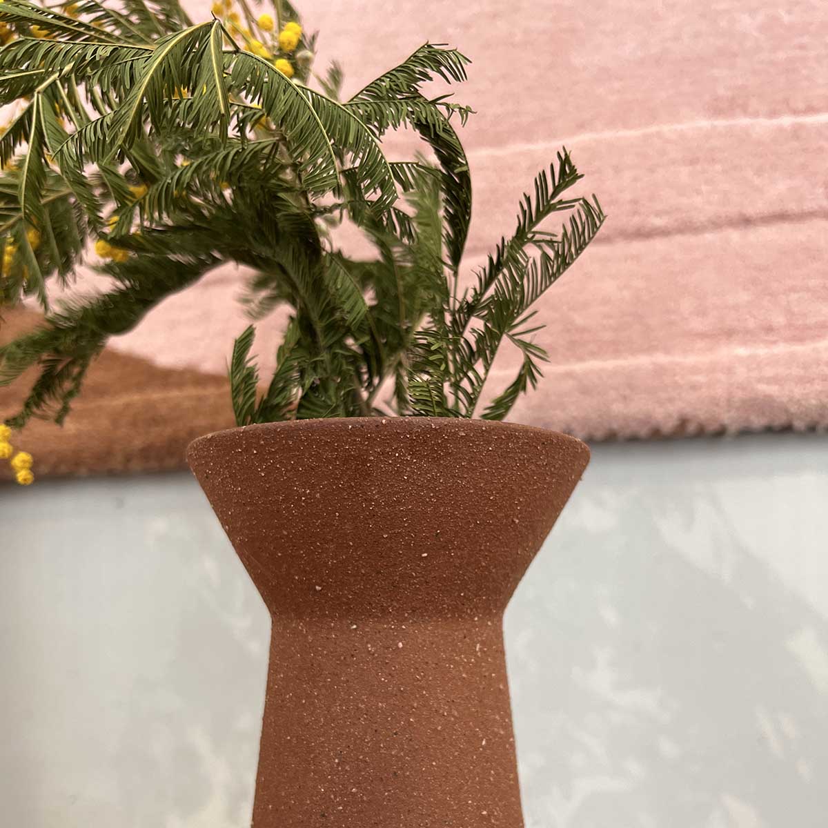 VASE BROWN HAUT