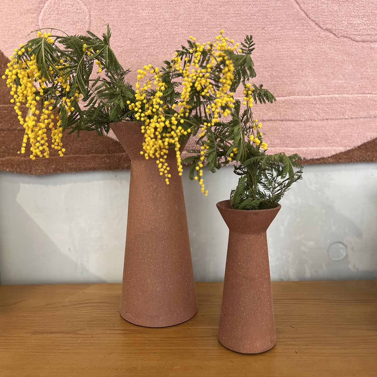 VASE BROWN HAUT