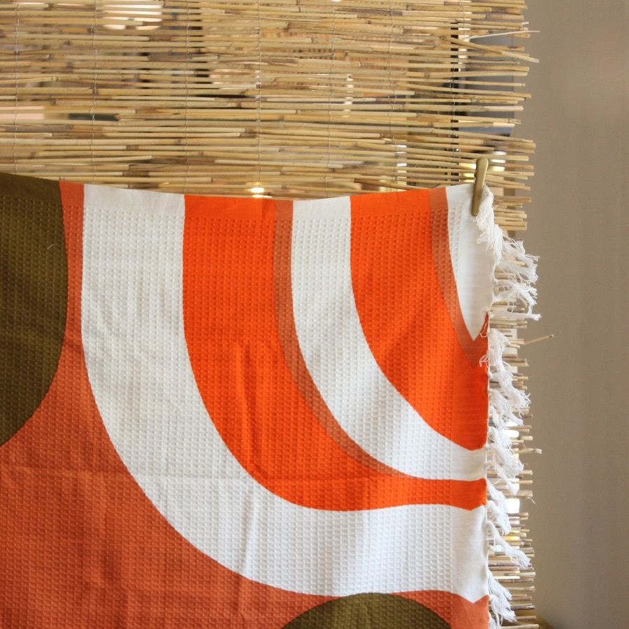 DRAP DE PLAGE NEBULEUSE ORANGE