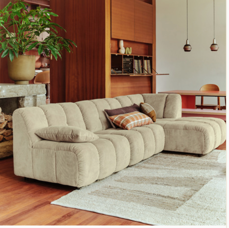 CANAPÉ VELOURS WAVE