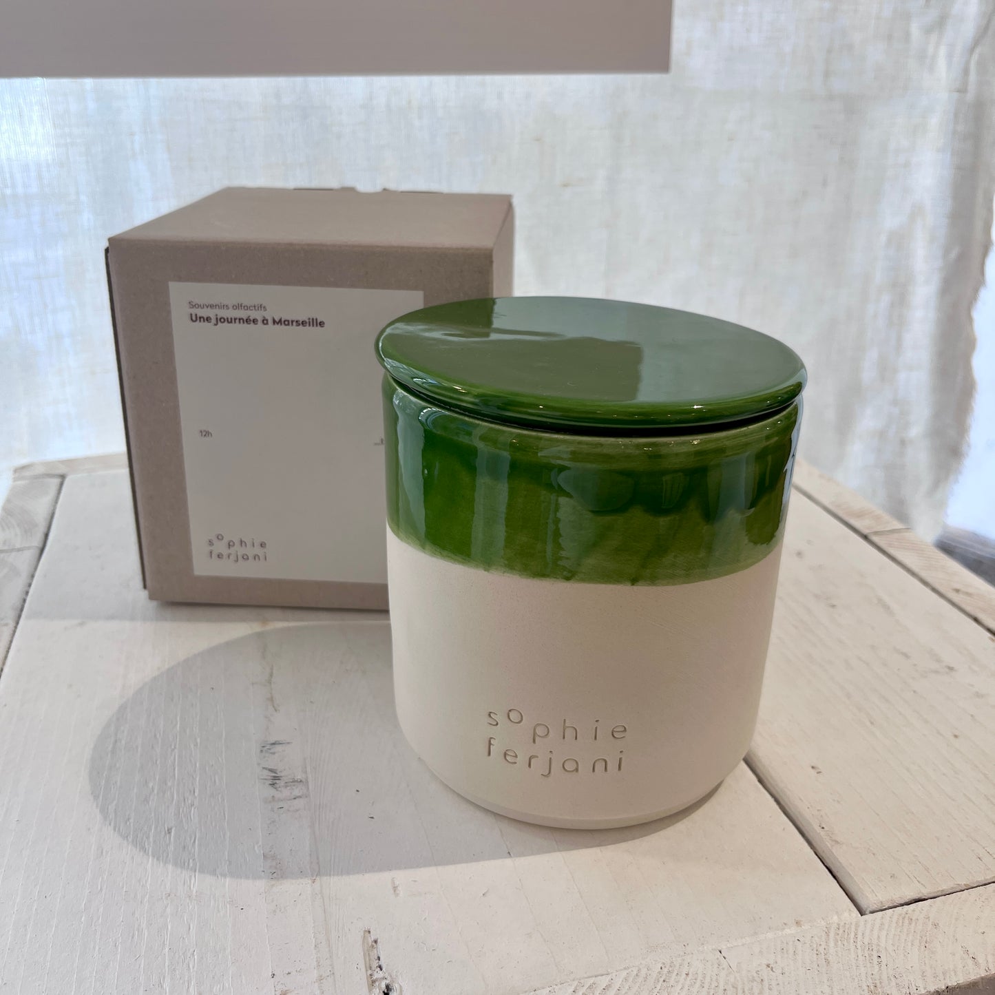 BOUGIE BASILIC X SOPHIE FERJANI - VERT