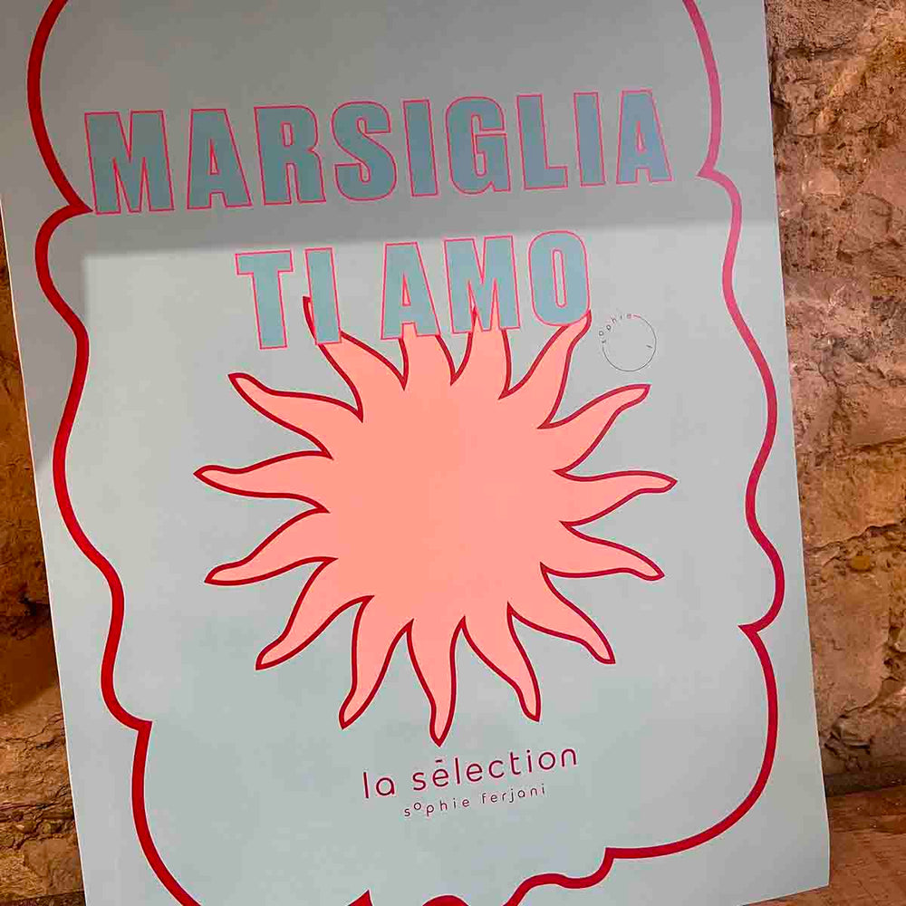 MARSIGLIA TI AMO COEUR ROSE