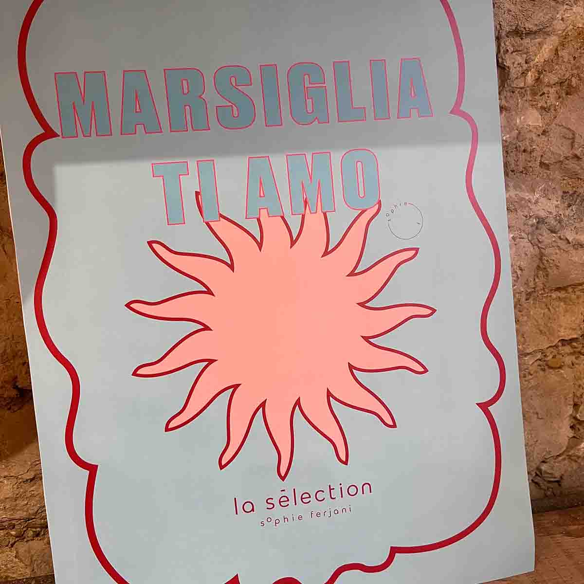MARSIGLIA TI AMO COEUR ROSE