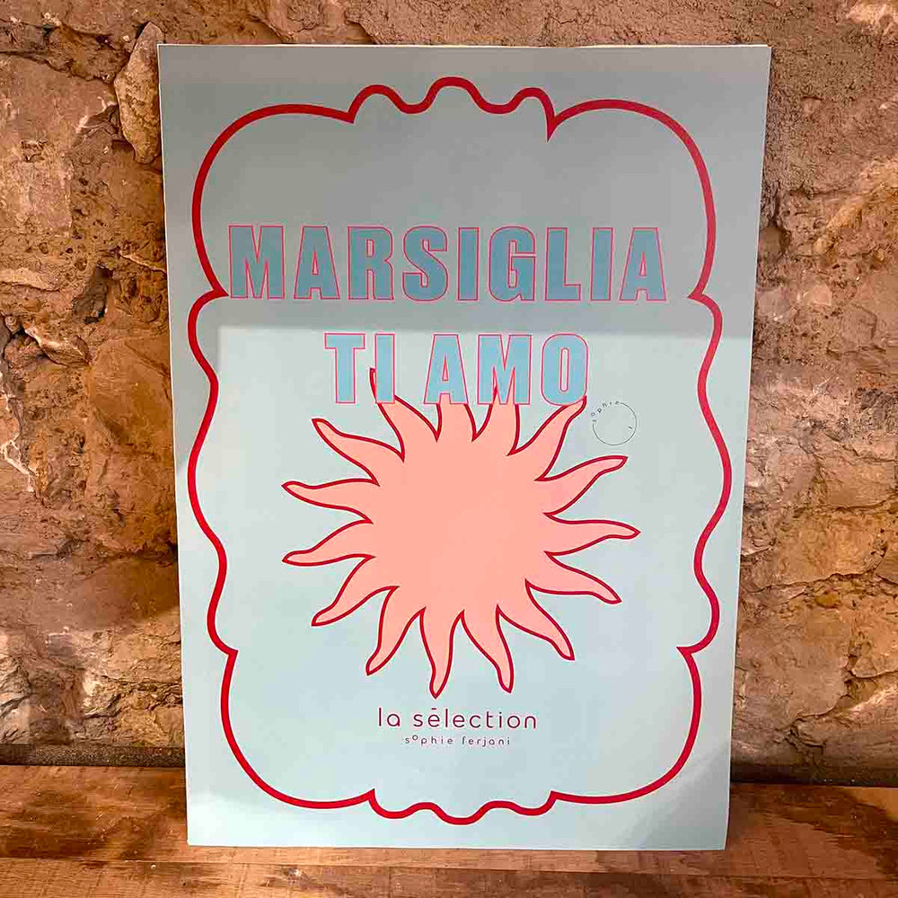 MARSIGLIA TI AMO COEUR ROSE