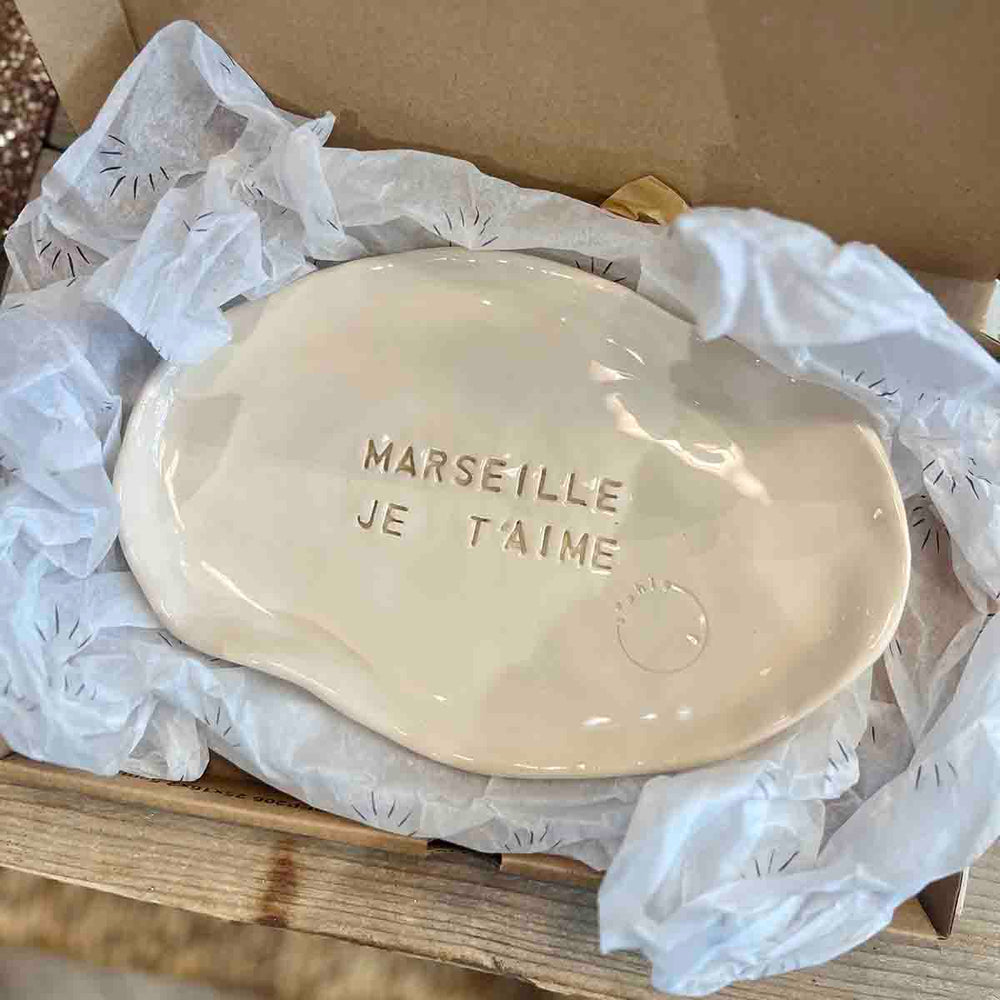 ASSIETTE DÉCORATIVE - MARSEILLE JE T'AIME