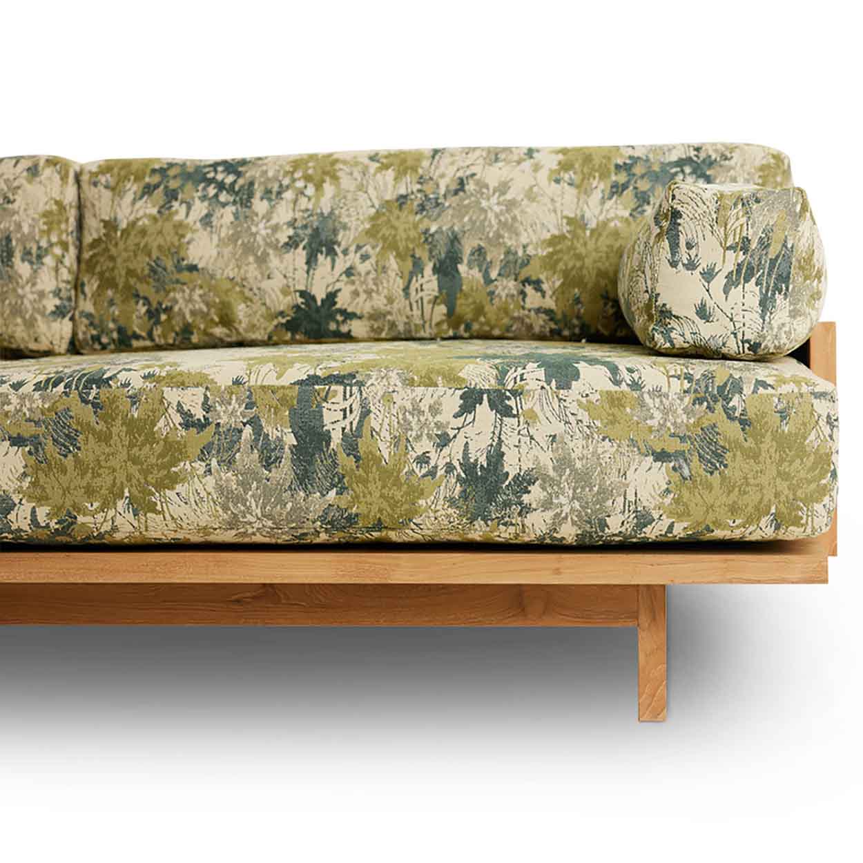 BANQUETTE D'EXTÉRIEUR TISSU FLEURI