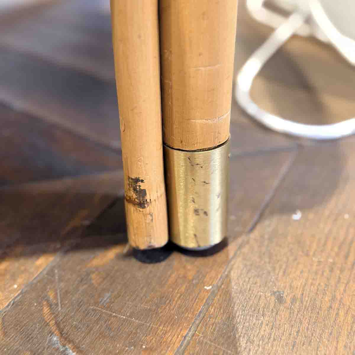 CANAPÉ ROTIN ET VELOURS 2 PLACES