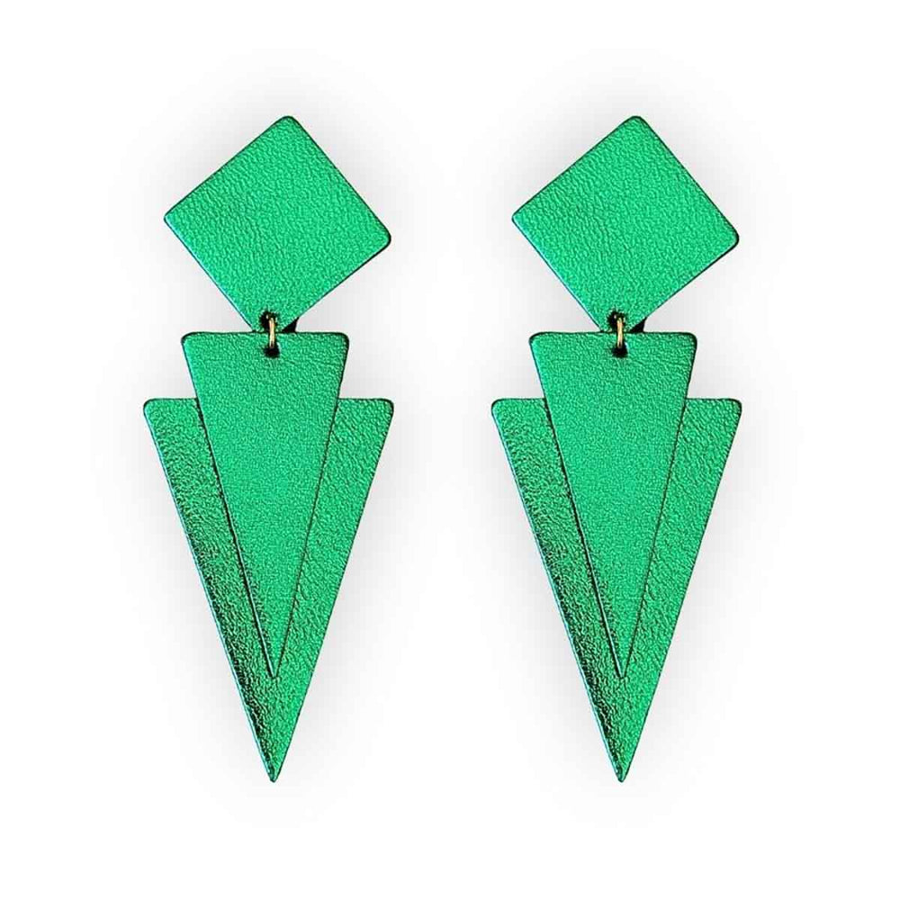 BOUCLE D'OREILLE CLÉO -VERT