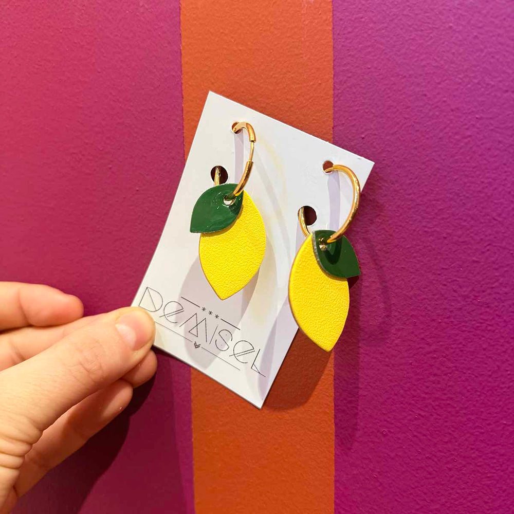 BOUCLE D'OREILLE CITRONS