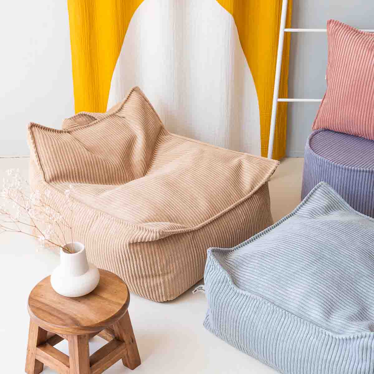 FAUTEUIL POIRE - VELOURS CÔTELÉ