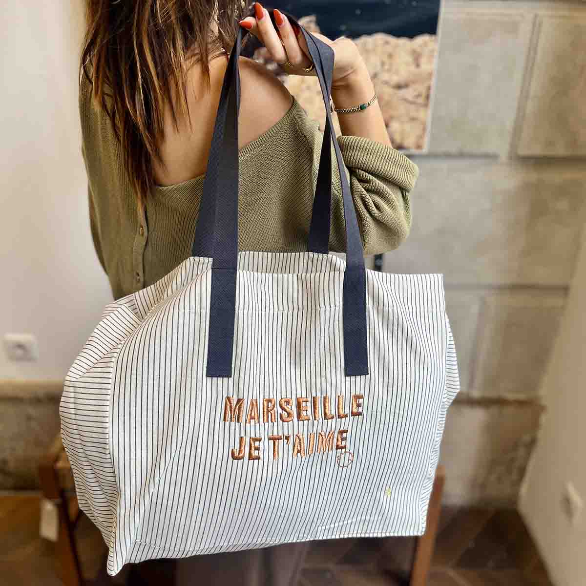 CABAS MARSEILLE JE T'AIME