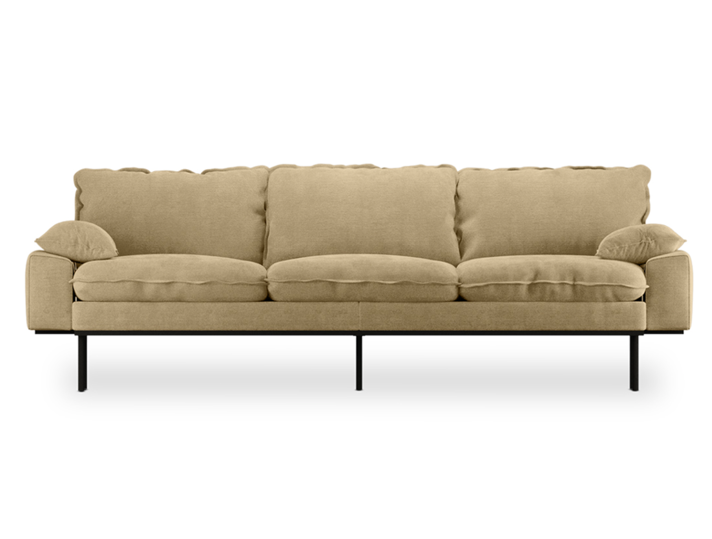 CANAPÉ RÉTRO 4 PLACES - VELOURS