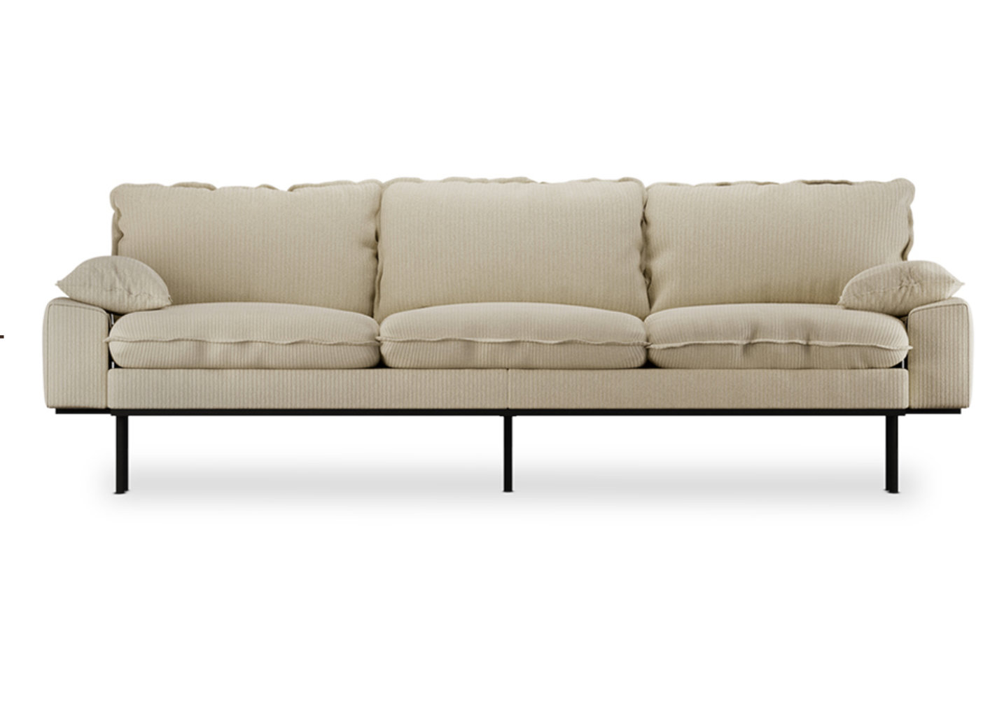 CANAPÉ RÉTRO 4 PLACES - VELOURS