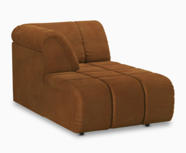 CANAPÉ VELOURS WAVE