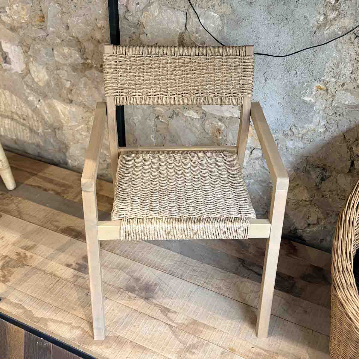 CHAISE BOIS EXTÉRIEUR